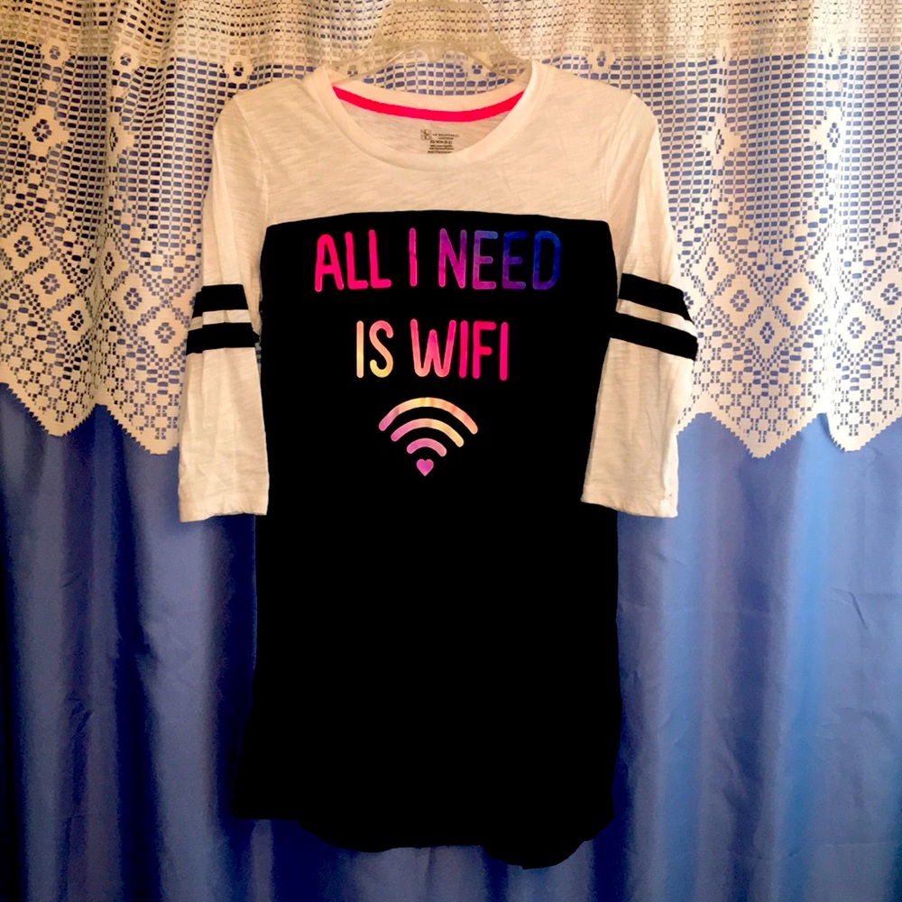 New “All I Need Is WIFI” Sleepshirt